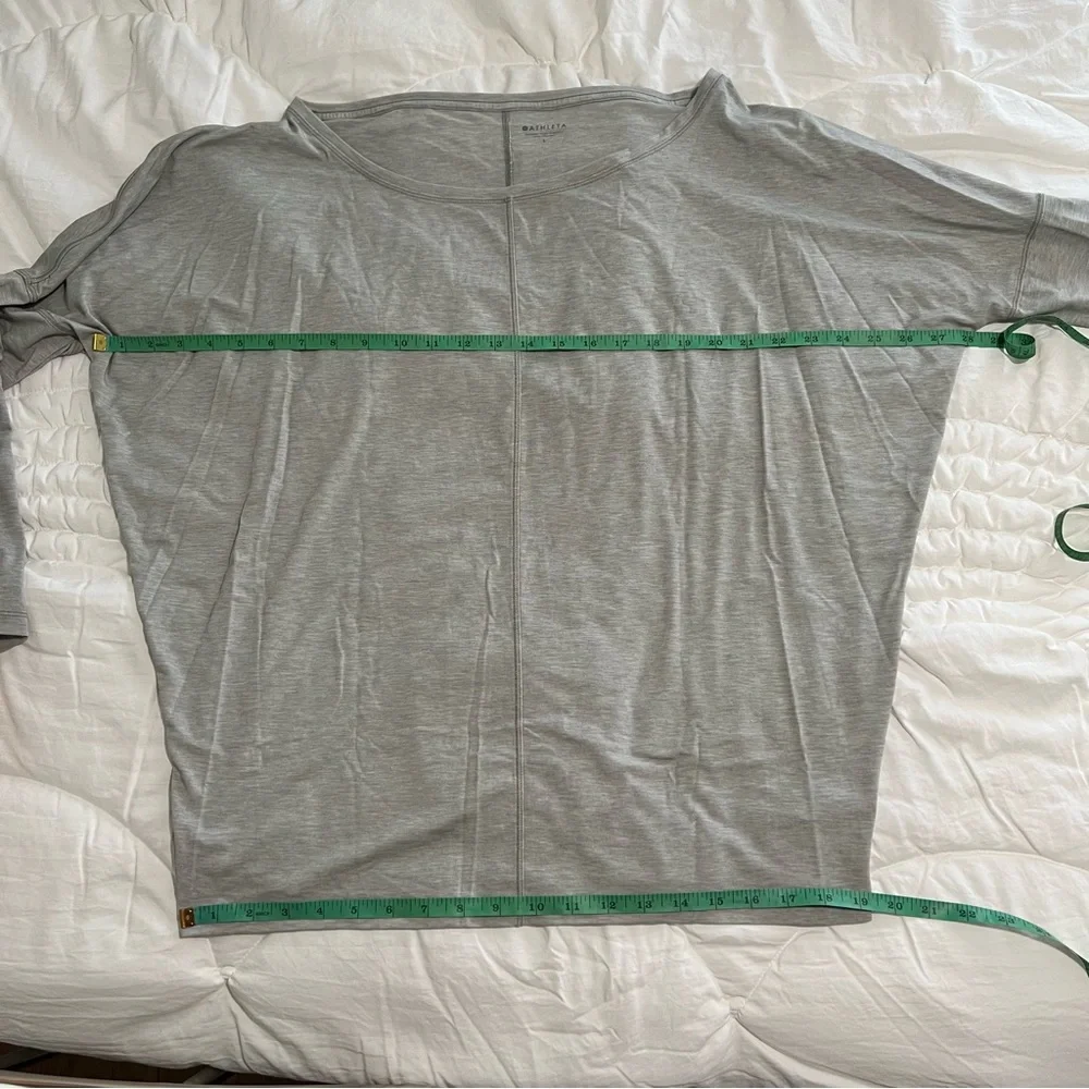ATHLETA Train Long Sleeve Top Gray size Large - Picture 4 of 5